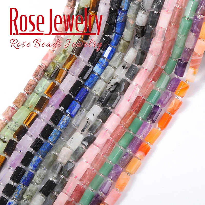 Natural Faceted Lapis Lazuli Apatite Amethyst Quartz Agates Tourmaline Beads Cylinder Spacers Stone Beads For Jewelry DIY Making
Natural Faceted Lapis Lazuli Apatite Amethyst Quartz Agates Tourmaline Beads Cylinder Spacers Stone Beads For Jewelry DIY Making