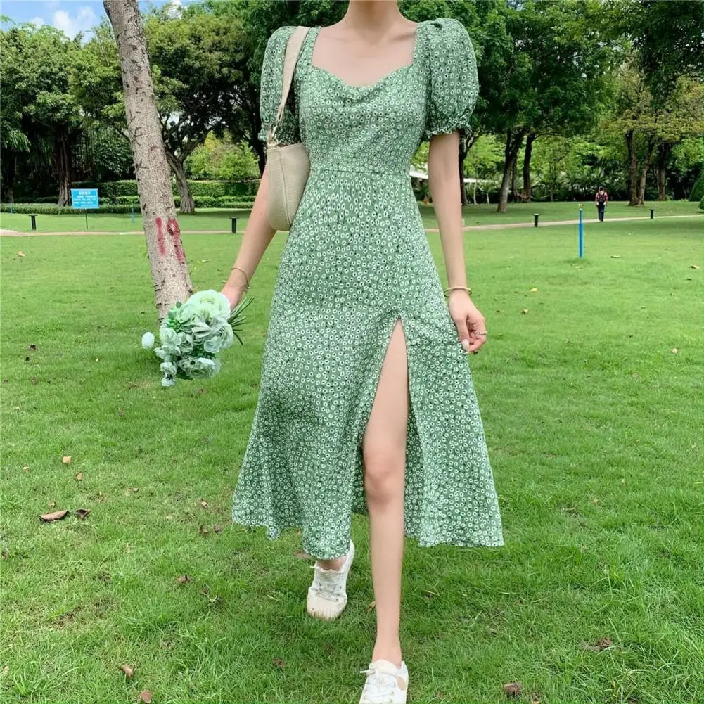 Vintage Floral Dresses For Women Elegant Loose New Slit Dress Summer Beach Holiday Dating Long Dresses For Female 2023
Vintage Floral Dresses For Women Elegant Loose New Slit Dress Summer Beach Holiday Dating Long Dresses For Female 2023