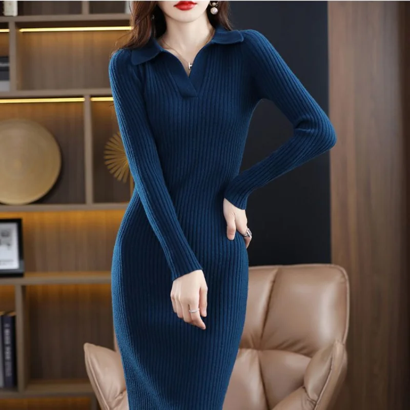 Long Sleeve Blue Maxi Dresses for Women Autumn Winter 2022 Bodycon Party Gala One-piece Crochet Midi Women's Sweater Dress Knit
Long Sleeve Blue Maxi Dresses for Women Autumn Winter 2022 Bodycon Party Gala One-piece Crochet Midi Women's Sweater Dress Knit