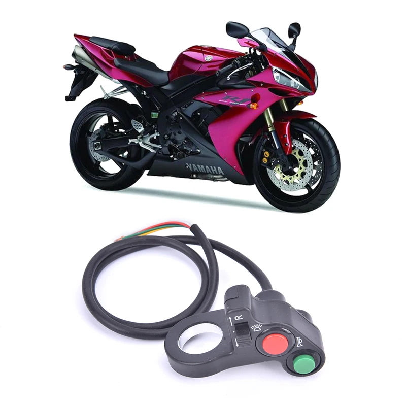 1pc 3in1 Function Motorcycle Handlebar ON OFF Switch For Horn Headlight Turn Signal ABS Plastic Turn Signals Switch Universal
1pc 3in1 Function Motorcycle Handlebar ON OFF Switch For Horn Headlight Turn Signal ABS Plastic Turn Signals Switch Universal