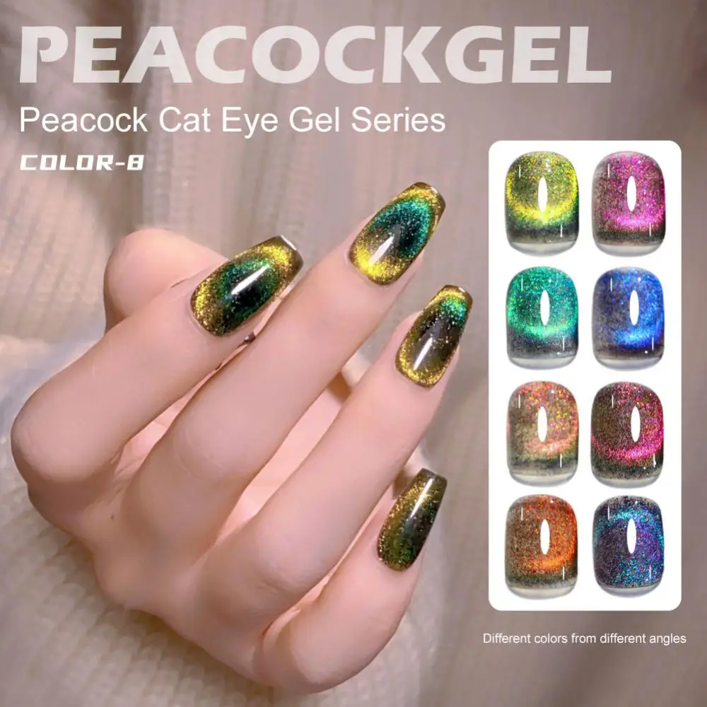 8ml Cat Eyes Magnetic Gel Polish Soak Off Bright UV Gel Enamel Lacquer Glitter Nail Art Varnish Peacock Cat Eye Nail Polish Gel
8ml Cat Eyes Magnetic Gel Polish Soak Off Bright UV Gel Enamel Lacquer Glitter Nail Art Varnish Peacock Cat Eye Nail Polish Gel