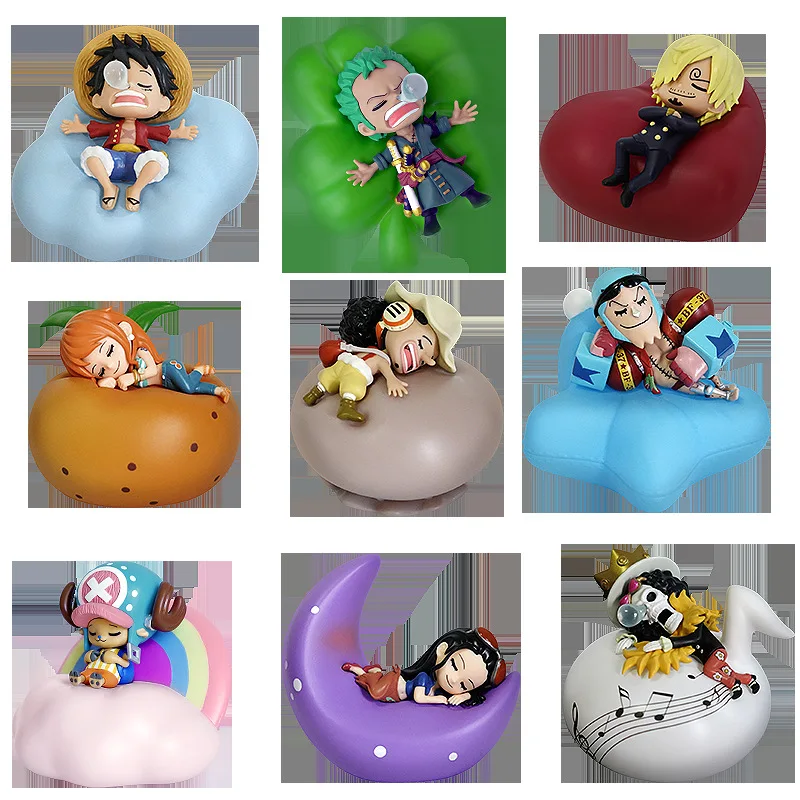 9pcs Anime One Piece Q Version Luffy Zoro Sanji Nami Chopper Robin Usopp Brook Franky Figure Sweet Dreams Night Light Model Toys
9pcs Anime One Piece Q Version Luffy Zoro Sanji Nami Chopper Robin Usopp Brook Franky Figure Sweet Dreams Night Light Model Toys