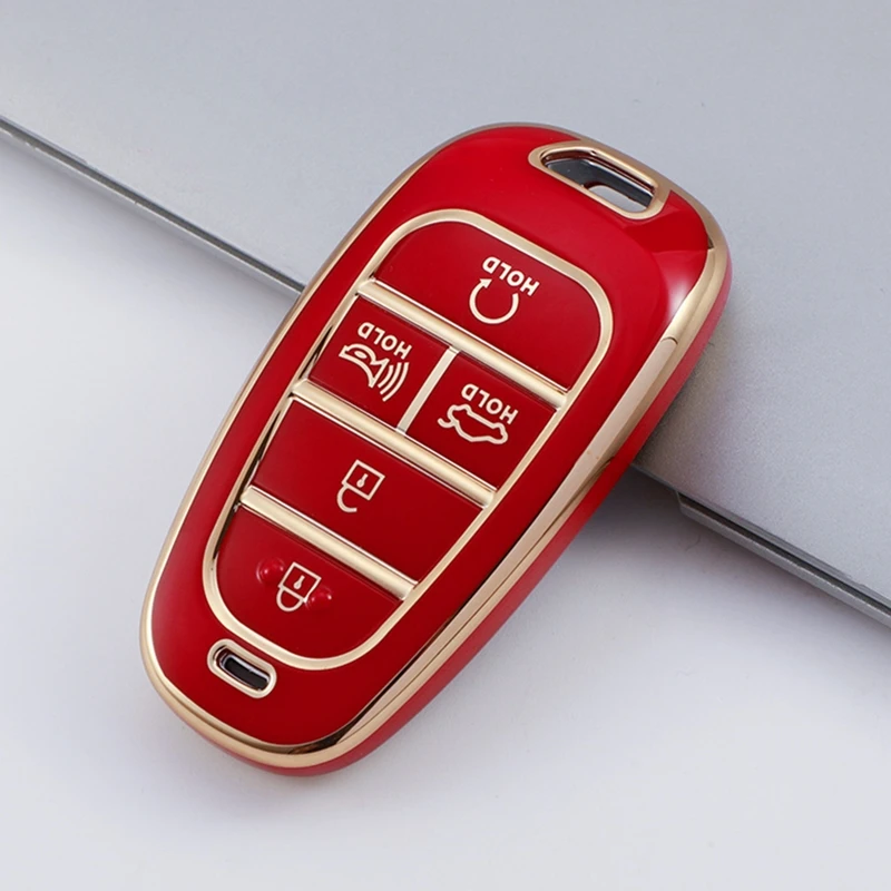 5/7 Buttons TPU Car Key Cover For Hyundai Santa Fe Tucson 2022 NEXO NX4 Atos Solaris Prime 2021 Auto Shell Fob Case Keychain
5/7 Buttons TPU Car Key Cover For Hyundai Santa Fe Tucson 2022 NEXO NX4 Atos Solaris Prime 2021 Auto Shell Fob Case Keychain