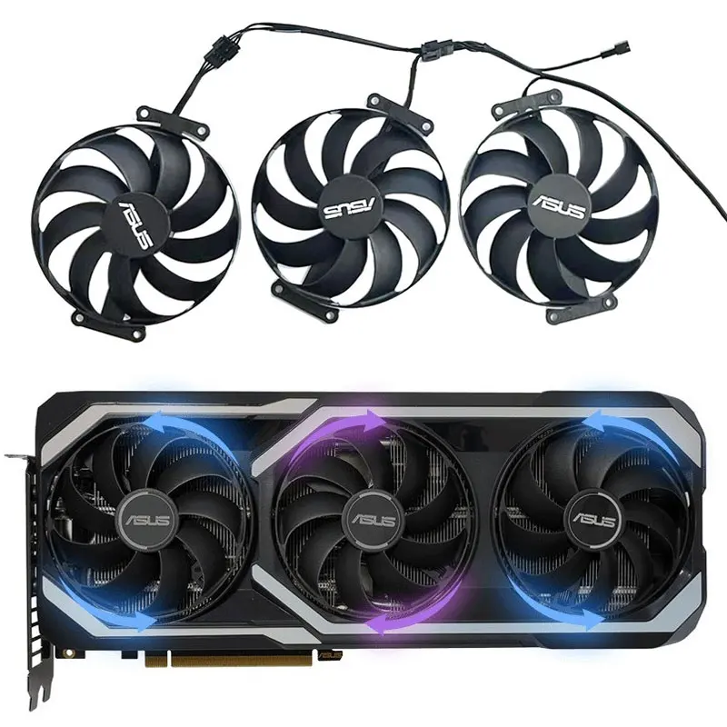 RTX3070 3060TI Graphics Card Fan CF9010U12D T129215SU 12V 4Pin GPU Cooling Fan For ASUS GeForce RTX 3070 3060Ti MEGALODON GAMING
RTX3070 3060TI Graphics Card Fan CF9010U12D T129215SU 12V 4Pin GPU Cooling Fan For ASUS GeForce RTX 3070 3060Ti MEGALODON GAMING