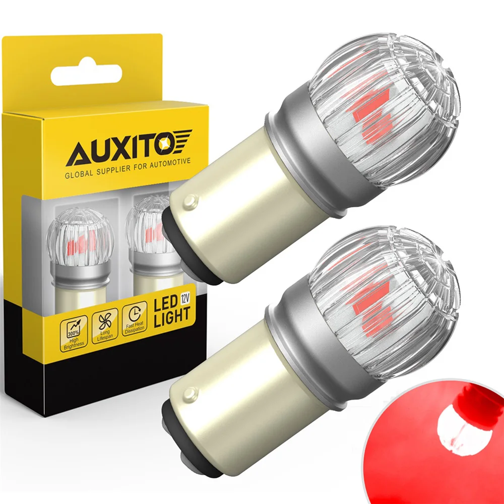 AUXITO 2x 1157 LED Red P21/5W BAY15D LED Bulb 12V 3030SMD DRL Parking Position Brake Tail Light for Renault Chevrolet Ford Dodge
AUXITO 2x 1157 LED Red P21/5W BAY15D LED Bulb 12V 3030SMD DRL Parking Position Brake Tail Light for Renault Chevrolet Ford Dodge