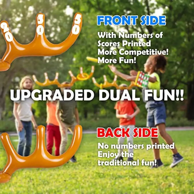 Рождественские надувные игрушки для улицы, креативная Рождественская игра из ПВХ, надувная игрушка, кольцо, бросок, игра, олень, рог, искусственное брошение 
Рождественские надувные игрушки для улицы, креативная Рождественская игра из ПВХ, надувная игрушка, кольцо, бросок, игра, олень, рог, искусственное брошение