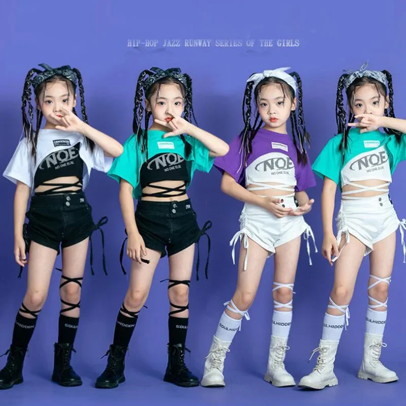 Kids Teenage Streetwear Outfits Hip Hop Clothing Crop Tank Tshirt Tops White Shorts For Girls Jazz Dance Costume Rave Clothes
Kids Teenage Streetwear Outfits Hip Hop Clothing Crop Tank Tshirt Tops White Shorts For Girls Jazz Dance Costume Rave Clothes