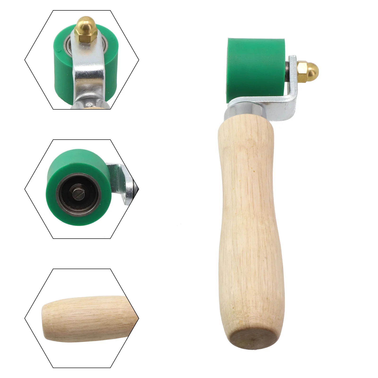 28mm Silicone Seam Hand Welding Roller Solid Wood Handle For PVC Waterproof Membrane High Temperature Welding Power Tools Parts
28mm Silicone Seam Hand Welding Roller Solid Wood Handle For PVC Waterproof Membrane High Temperature Welding Power Tools Parts