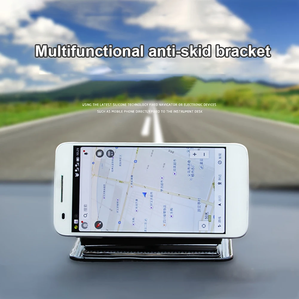 Black Portable Car Mobile Phone Holder Anti-slip Mat GPS Mount Bracket 360 Degree Rotatable Dashboard Anti Slip Pad Silicone
Black Portable Car Mobile Phone Holder Anti-slip Mat GPS Mount Bracket 360 Degree Rotatable Dashboard Anti Slip Pad Silicone