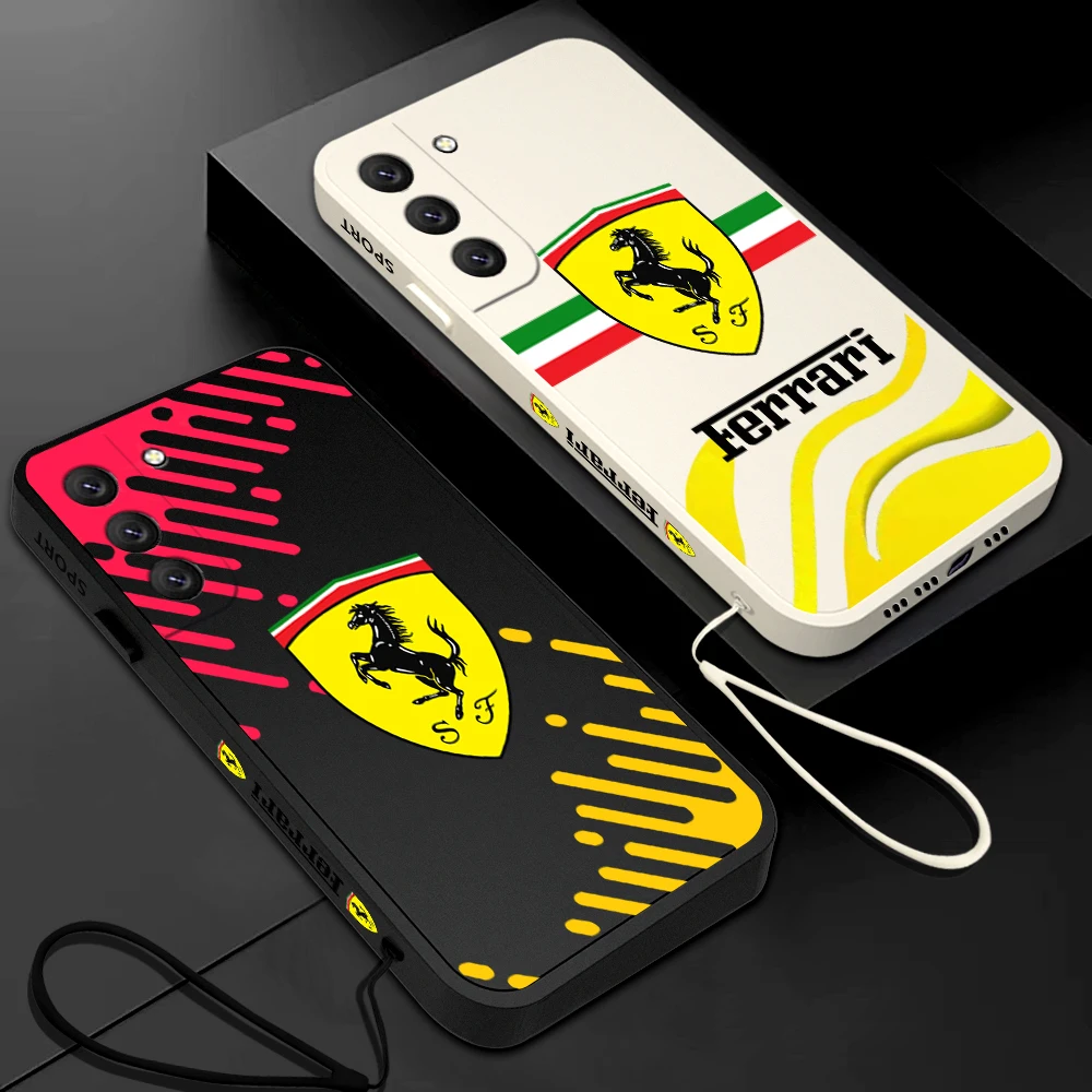 Luxury Car Brand F-Ferrari Phone Case For Samsung A53 A50 A52 A52S A51 A72 A71 A73 A81 A91 A32 A22 A20 A30 4G 5G with Hand Strap 
Luxury Car Brand F-Ferrari Phone Case For Samsung A53 A50 A52 A52S A51 A72 A71 A73 A81 A91 A32 A22 A20 A30 4G 5G with Hand Strap