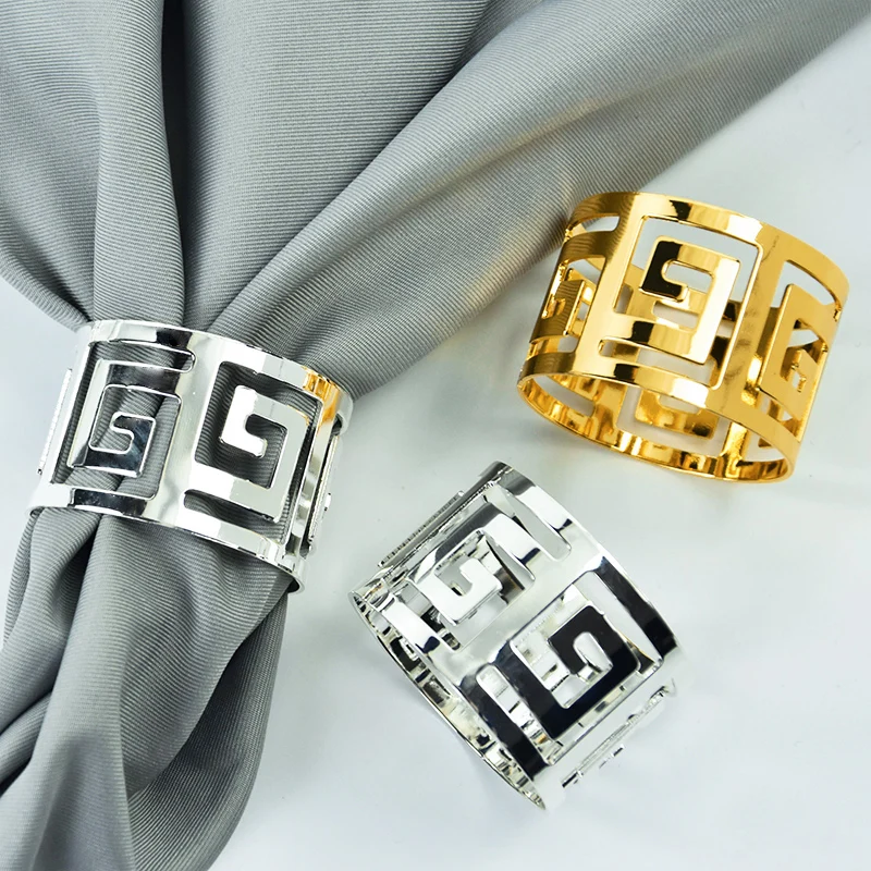 6pcs Gold Silver Napkin Ring Holders Wedding Banquet Birthday Party Table Decorations For Home Table Decoration Accessories
6pcs Gold Silver Napkin Ring Holders Wedding Banquet Birthday Party Table Decorations For Home Table Decoration Accessories