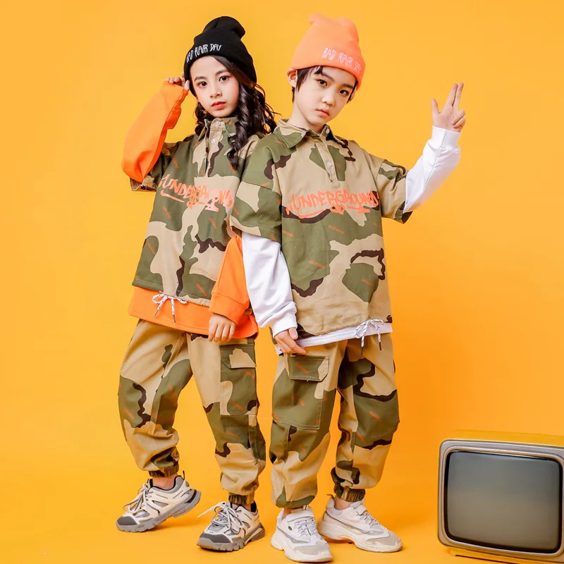 Children Hip Hop Jazz Dance Costumes camouflage Hoodies Trousers Suit Street Dance Drum Stage Outfits 6 8 10 12 14 16 18 Years
Children Hip Hop Jazz Dance Costumes camouflage Hoodies Trousers Suit Street Dance Drum Stage Outfits 6 8 10 12 14 16 18 Years