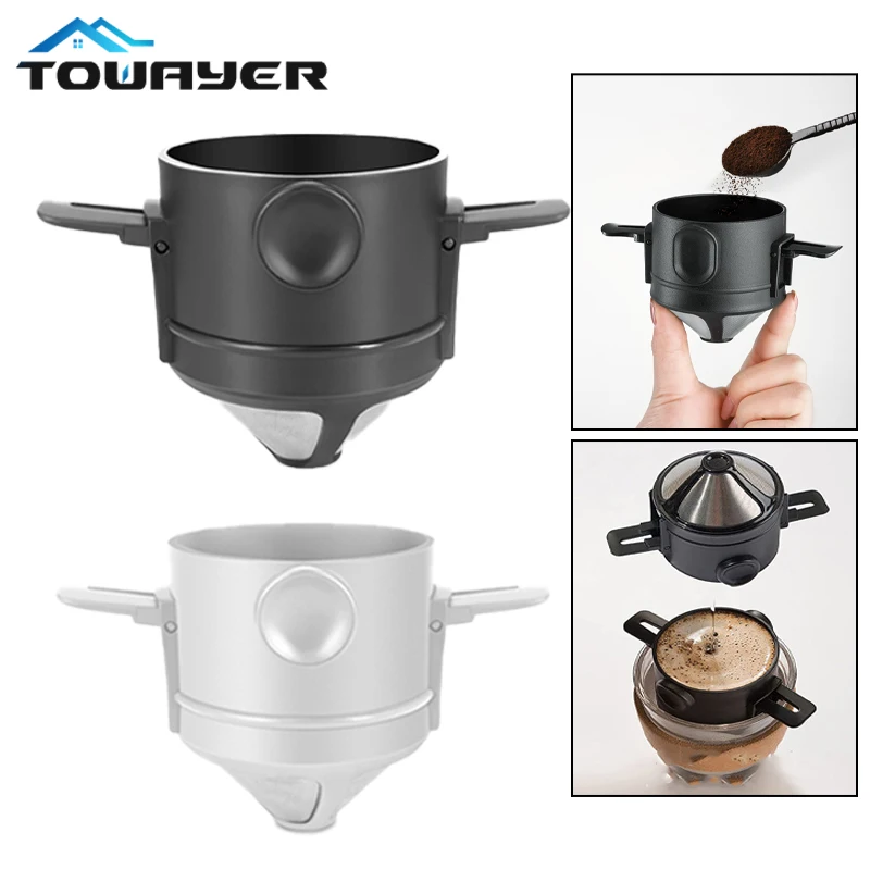 2PCS portable coffee filter stainless steel foldable drip filter coffee tea holder reusable paperless inverted dripper filter
2PCS portable coffee filter stainless steel foldable drip filter coffee tea holder reusable paperless inverted dripper filter