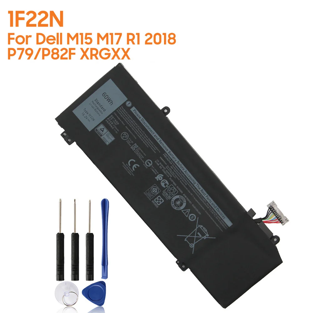 Оригинальная запасная батарея для ноутбука 1F22N для Dell Alienware M15 M17 R1 2018 P79/P82F XRGXX, Подлинная батарея 3750 мАч
Оригинальная запасная батарея для ноутбука 1F22N для Dell Alienware M15 M17 R1 2018 P79/P82F XRGXX, Подлинная батарея 3750 мАч