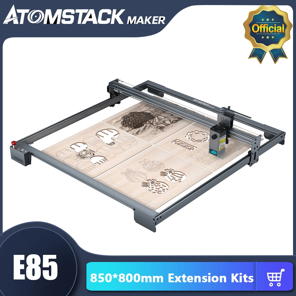 Atomstack maker E85 850mm*800mm Engraving Area Expansion Kit Large Frame Kits Full Aluminum Profile for Atomstack Laser Engraver
Atomstack maker E85 850mm*800mm Engraving Area Expansion Kit Large Frame Kits Full Aluminum Profile for Atomstack Laser Engraver