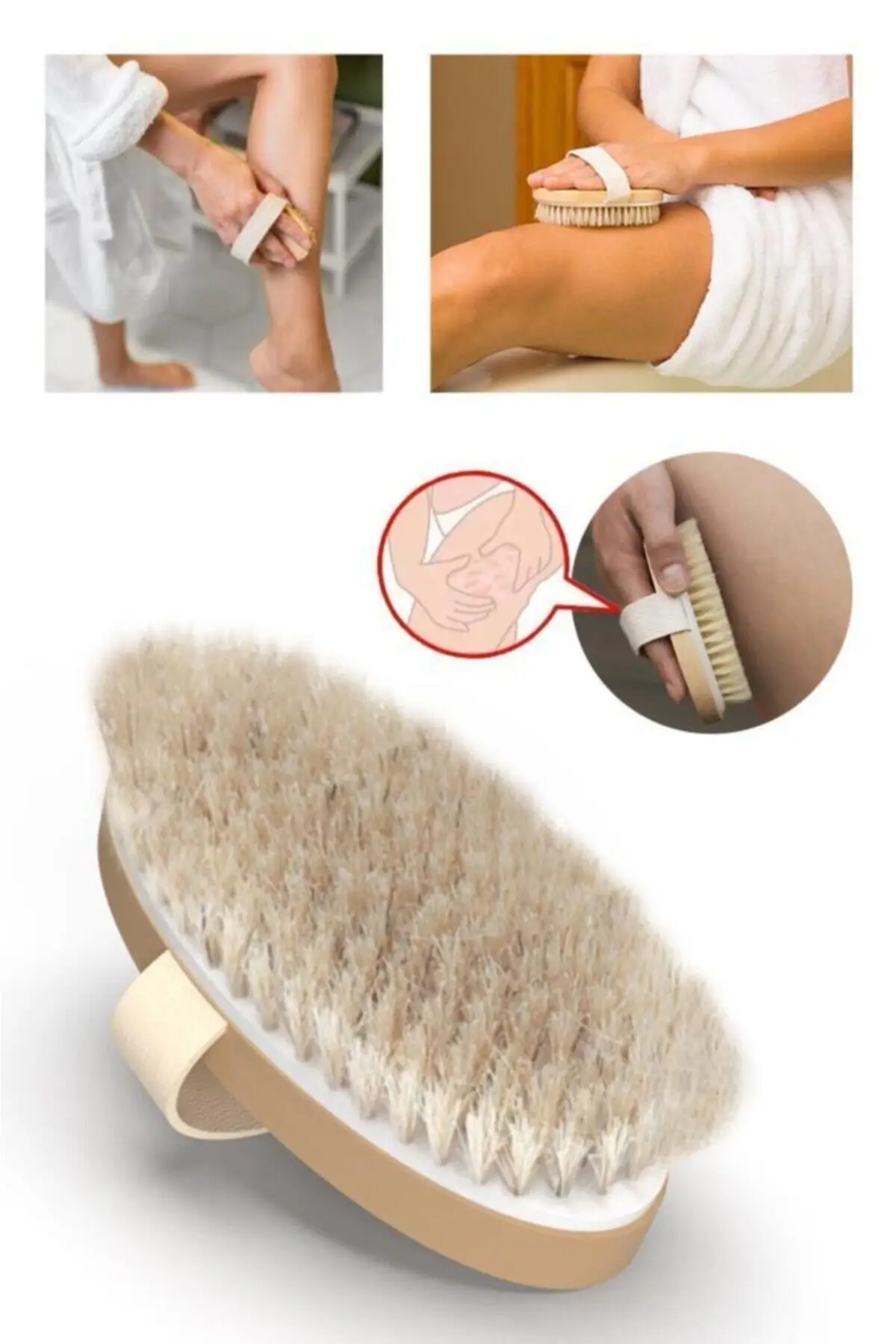 Natural Horsehair Cellulite Brush Soothes the skin, Accelerate Blood Circulation. Easy To Use, High Quality Material
Natural Horsehair Cellulite Brush Soothes the skin, Accelerate Blood Circulation. Easy To Use, High Quality Material
