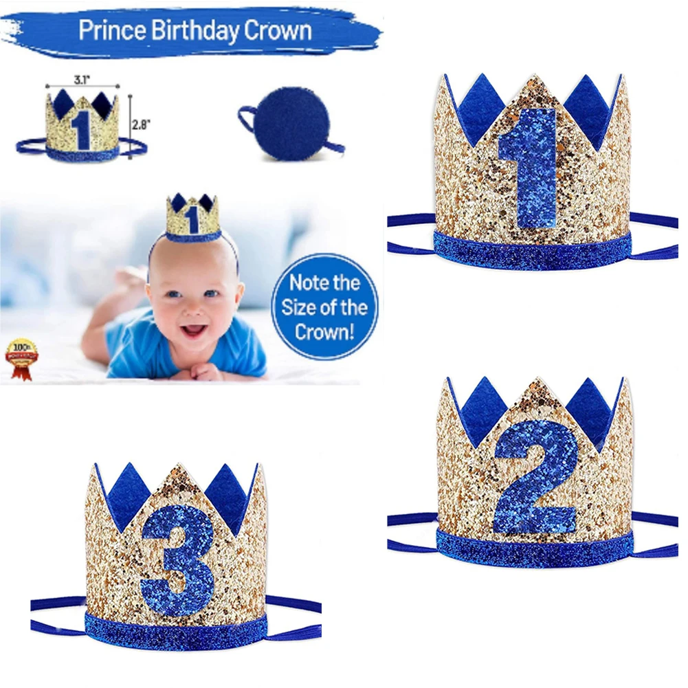 1 2 3 Years Old Birthday Hat Baby Shower Decorative Headband Children's Party Crown Hat Blue Gold Birthday Crown Party Hats
1 2 3 Years Old Birthday Hat Baby Shower Decorative Headband Children's Party Crown Hat Blue Gold Birthday Crown Party Hats