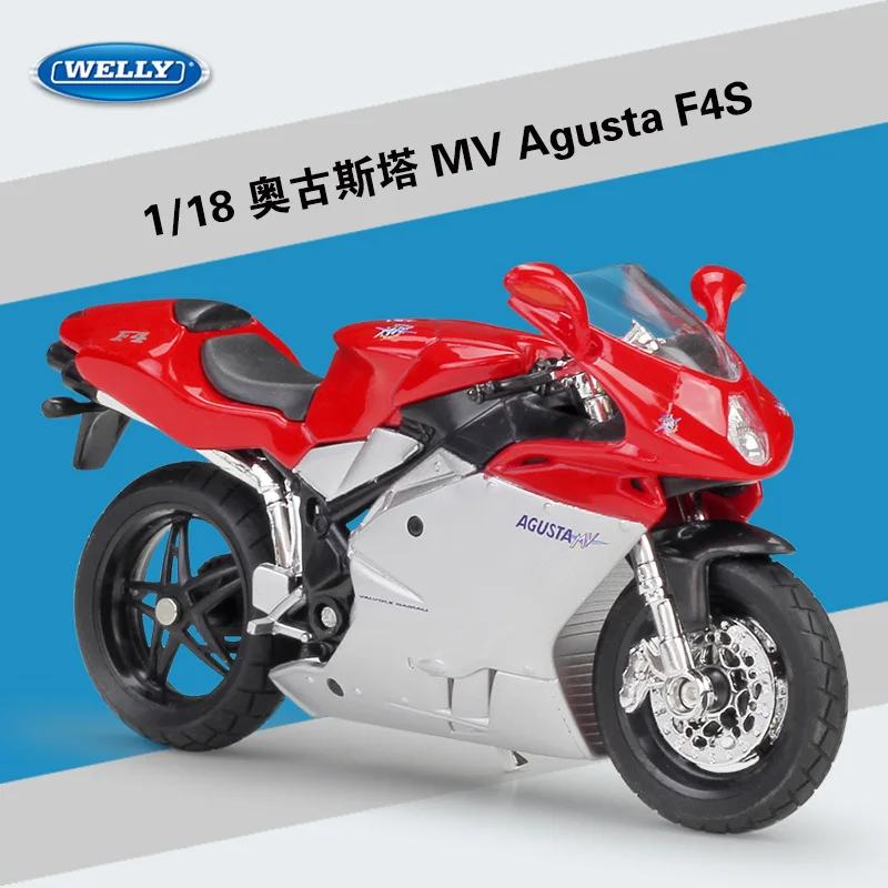 WELLY 1:18 Scale MV AGUSTA F4 S Silver Red Autocycle Alloy Die Cast Motorcycle Model Collection Toy Gift
WELLY 1:18 Scale MV AGUSTA F4 S Silver Red Autocycle Alloy Die Cast Motorcycle Model Collection Toy Gift