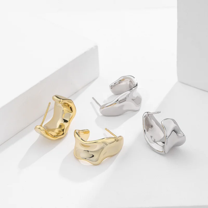 925 Sterling Silver Irregular Geometry Earring Gift Aesthetic Designer Hip Hop Accessories For Woman Fine Joias Ouro 18k Jewelry
925 Sterling Silver Irregular Geometry Earring Gift Aesthetic Designer Hip Hop Accessories For Woman Fine Joias Ouro 18k Jewelry