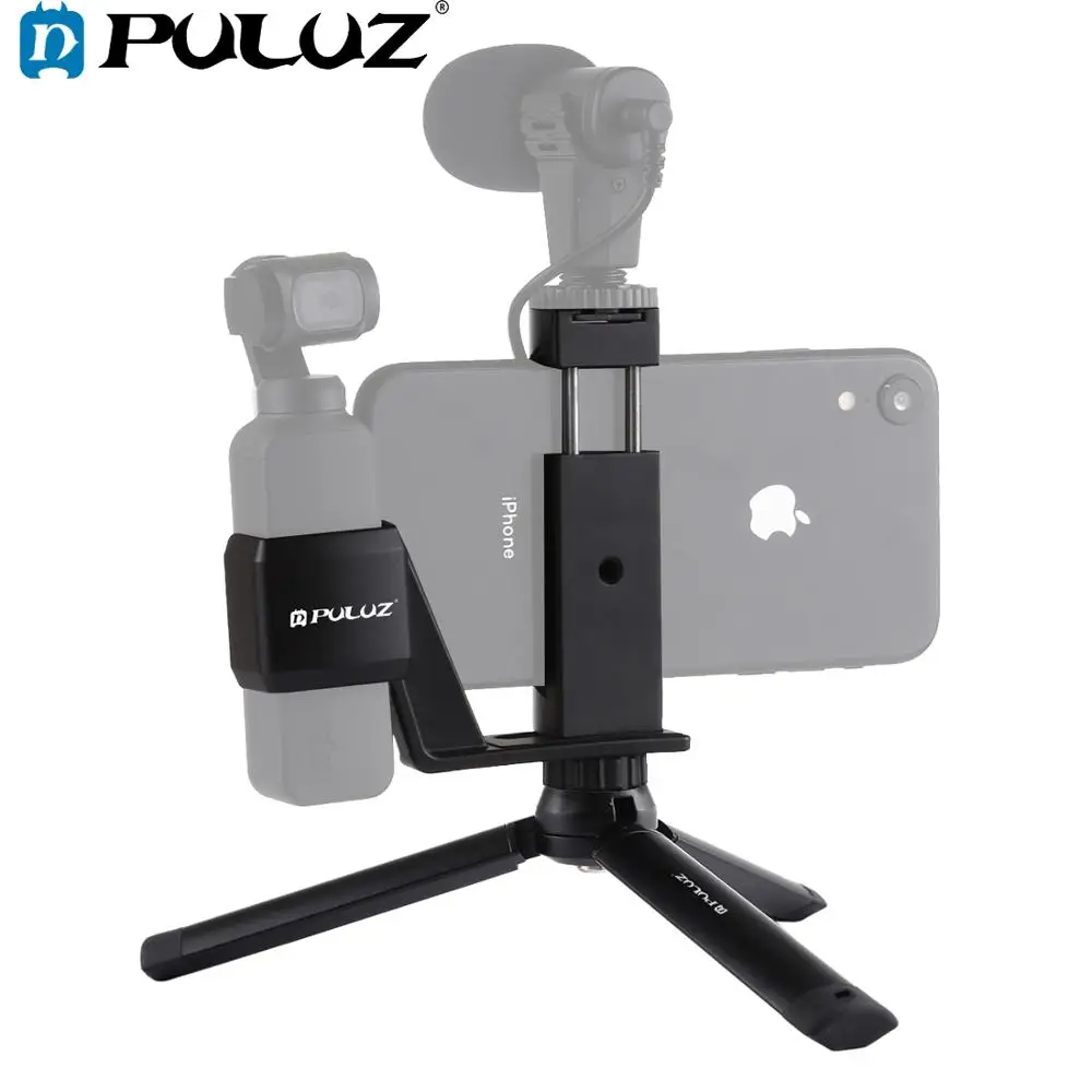 PULUZ Mini Metal Desktop Tripod Mount+Metal Phone Clamp Mount+Expansion Fixed Stand Bracket for DJI OSMO Pocket Camera Accessori
PULUZ Mini Metal Desktop Tripod Mount+Metal Phone Clamp Mount+Expansion Fixed Stand Bracket for DJI OSMO Pocket Camera Accessori