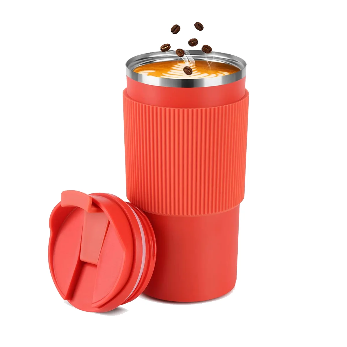 Thermal Mug, 450Ml Coffee Mug, Stainless Steel Travel Mug, Double-Walled Insulated, Car Coffee Mug for Tea (Red)
Thermal Mug, 450Ml Coffee Mug, Stainless Steel Travel Mug, Double-Walled Insulated, Car Coffee Mug for Tea (Red)