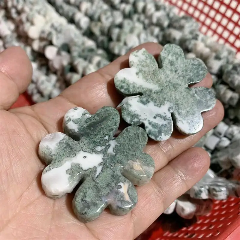 1PC Natural Crystal Moss Agate Lucky Clover Hand Carved Figurines Healing Starues Reiki Home Decoration
1PC Natural Crystal Moss Agate Lucky Clover Hand Carved Figurines Healing Starues Reiki Home Decoration