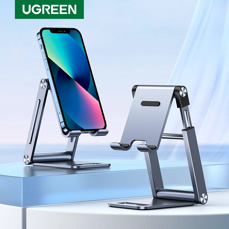 UGREEN Phone Stand Aluminum Cell Phone Adjustable Desk Phone Holder for iPhone 13 12 Pro Max Tablet Support Mount Holder Stand
UGREEN Phone Stand Aluminum Cell Phone Adjustable Desk Phone Holder for iPhone 13 12 Pro Max Tablet Support Mount Holder Stand