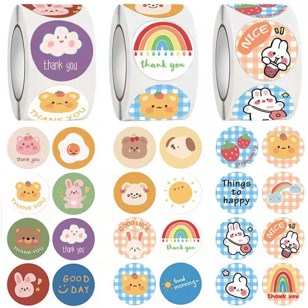 500pcs New Cute Cartoon Bear Stickers Gift Envelope Self-adhesive Seal Labels for Kids Diary Decor Stationery Thank You Stickers 
500pcs New Cute Cartoon Bear Stickers Gift Envelope Self-adhesive Seal Labels for Kids Diary Decor Stationery Thank You Stickers