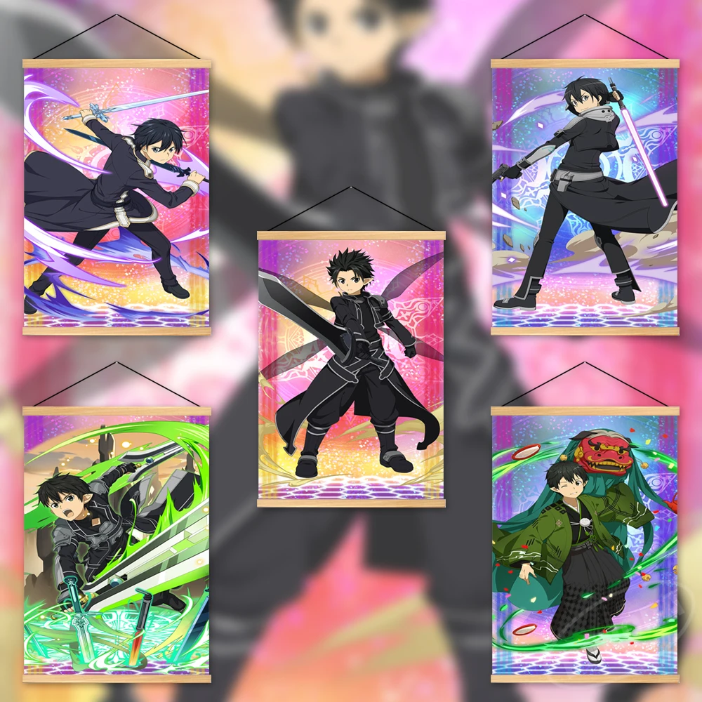 Canvas Anime Home Decoration Japanese Wall Sword Art Online Painting Gift Hanging Wooden Kirigaya Kazuto Printed Picture Poster
Canvas Anime Home Decoration Japanese Wall Sword Art Online Painting Gift Hanging Wooden Kirigaya Kazuto Printed Picture Poster