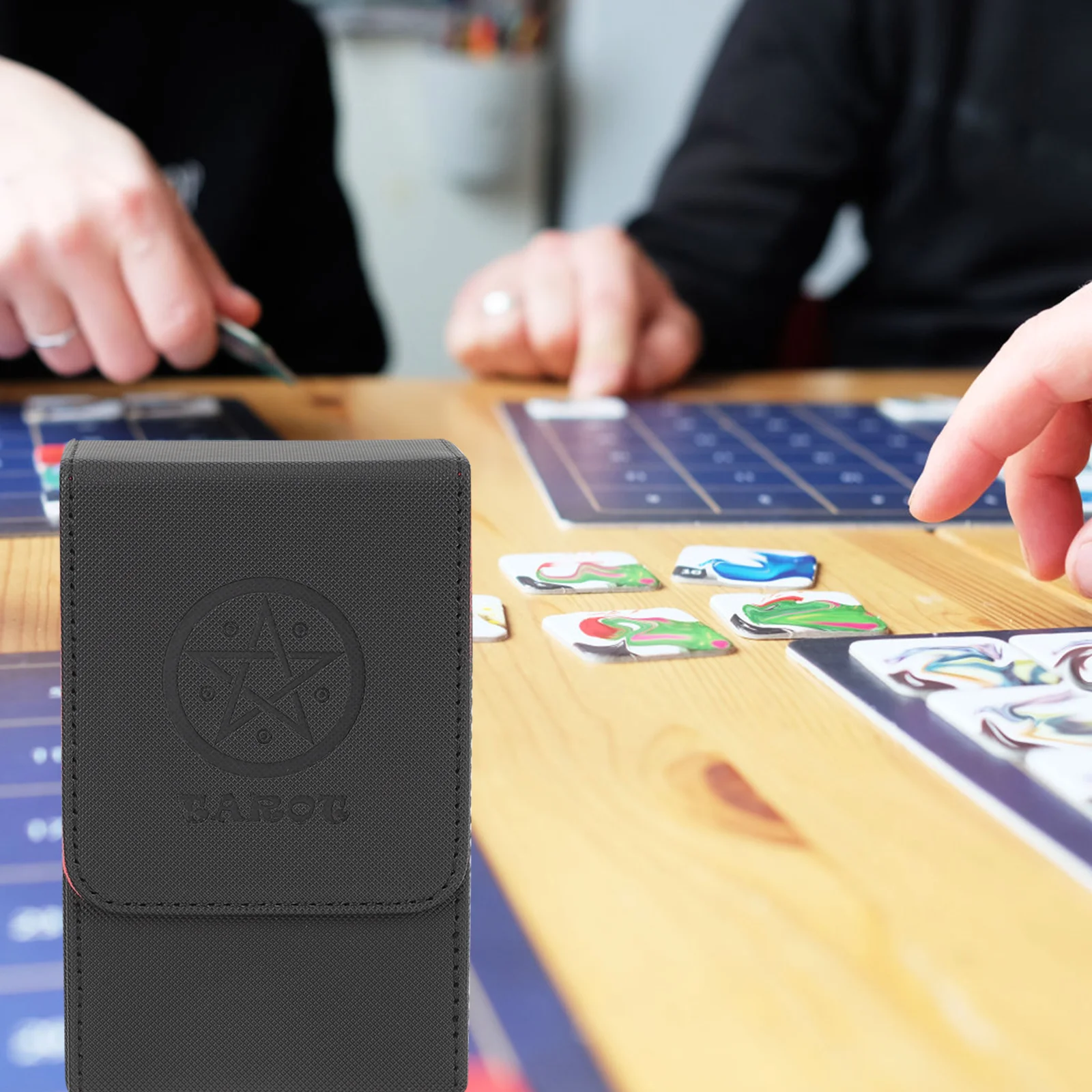 Wallet Card Holder Tarot Box PU Case Rectangular Storage Canister Desk Cards Container
Wallet Card Holder Tarot Box PU Case Rectangular Storage Canister Desk Cards Container