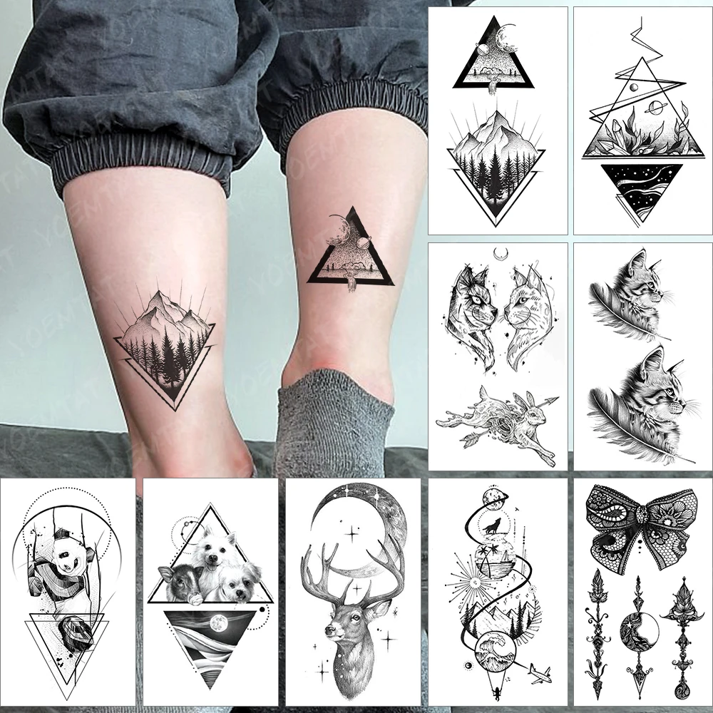 Waterproof Temporary Tattoo Sticker Small Wolf Fox Moon Rabbit Flash Tatoo Dog Mountain Wrist Fake Tatto For Body Art Women Men
Waterproof Temporary Tattoo Sticker Small Wolf Fox Moon Rabbit Flash Tatoo Dog Mountain Wrist Fake Tatto For Body Art Women Men