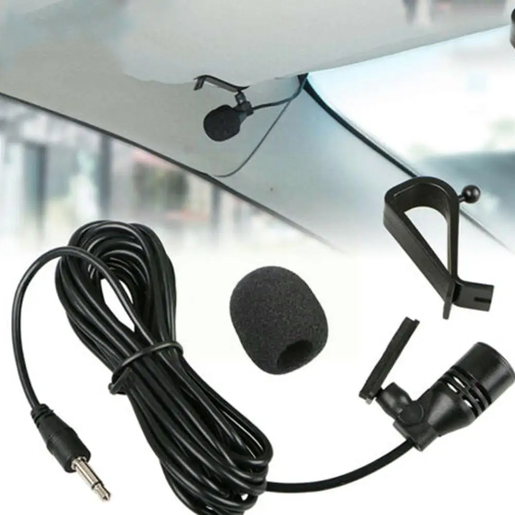 

Автомобильный аудио микрофон с зажимом разъем Микрофон Стерео мини проводной внешний микрофон подходит для автомобиля Dvd Радио Профессион...
