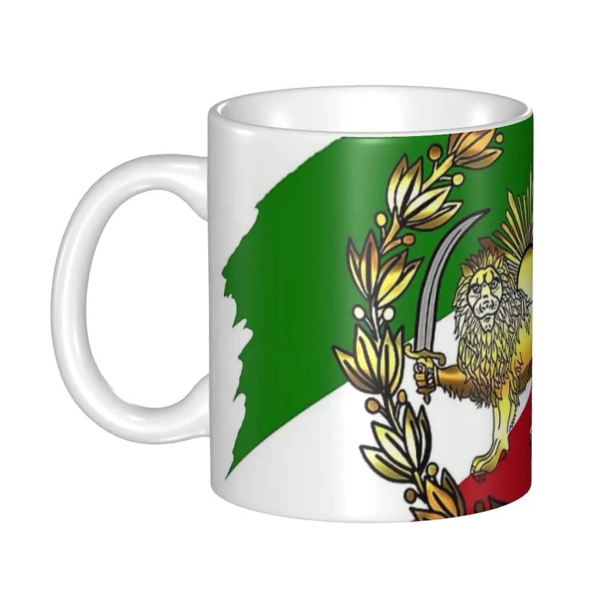 Custom Iran Pahlavi's Flag With Lion And Crown Coffee Mugs DIY Ceramic Tea Milk Cup Outdoor Work Camping Cups
Custom Iran Pahlavi's Flag With Lion And Crown Coffee Mugs DIY Ceramic Tea Milk Cup Outdoor Work Camping Cups