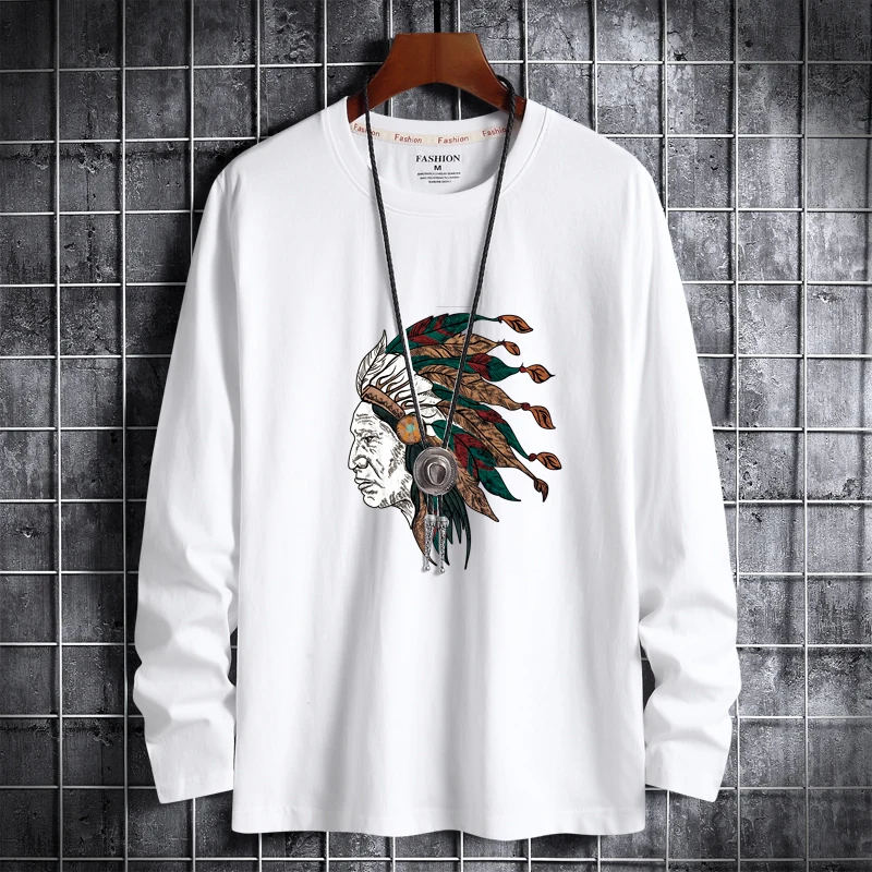Long-Sleeve T-Shirts Men Print Cotton Tees Round-Neck Loose Soft TShirts Plus Size 4XL 5XL 6XL
Long-Sleeve T-Shirts Men Print Cotton Tees Round-Neck Loose Soft TShirts Plus Size 4XL 5XL 6XL