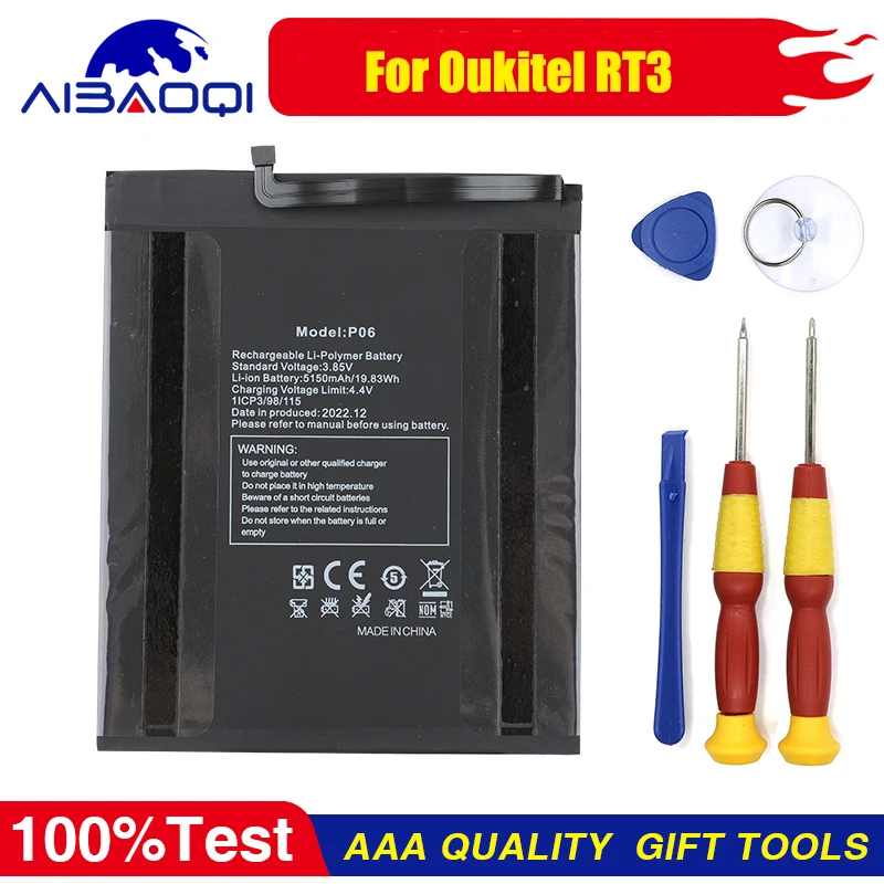 Brand New Original For Oukitel RT3 Mobile Phone Battery High Capacity 5150mAh Replacement Batteries
Brand New Original For Oukitel RT3 Mobile Phone Battery High Capacity 5150mAh Replacement Batteries