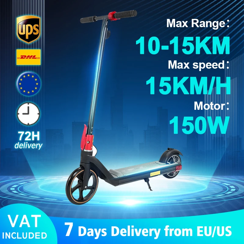 Electric Scooter For Kids Motor 150W Top Speed 15KM/H Kick Scooter For Children Dial-Type Electronic Brake Safety E-scooter
Electric Scooter For Kids Motor 150W Top Speed 15KM/H Kick Scooter For Children Dial-Type Electronic Brake Safety E-scooter