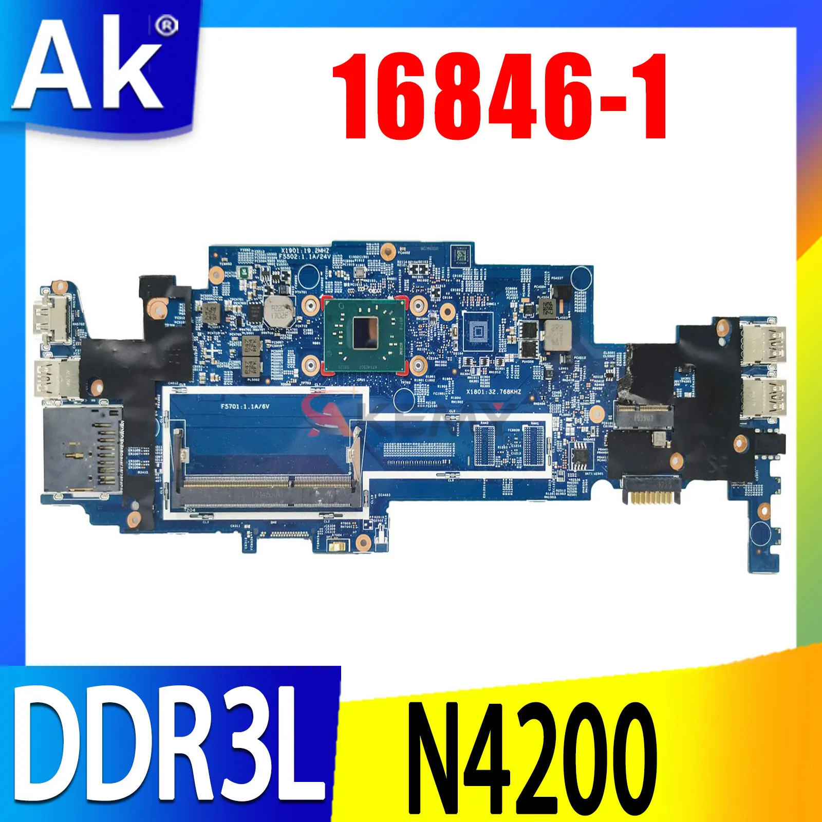 Материнская плата для ноутбука hp Pavilion 11-AD 11M-AD 11M-AD013DX DDR3L N4200 16846-1 448.0C404.0011 923811-601
Материнская плата для ноутбука hp Pavilion 11-AD 11M-AD 11M-AD013DX DDR3L N4200 16846-1 448.0C404.0011 923811-601