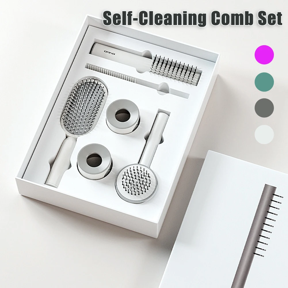 1set Self Cleaning Hair Brush For Women Hair Comb One-key Cleaning Self Care Air bag Scalp Massage Comb Hairbrush Dropshipping
1set Self Cleaning Hair Brush For Women Hair Comb One-key Cleaning Self Care Air bag Scalp Massage Comb Hairbrush Dropshipping