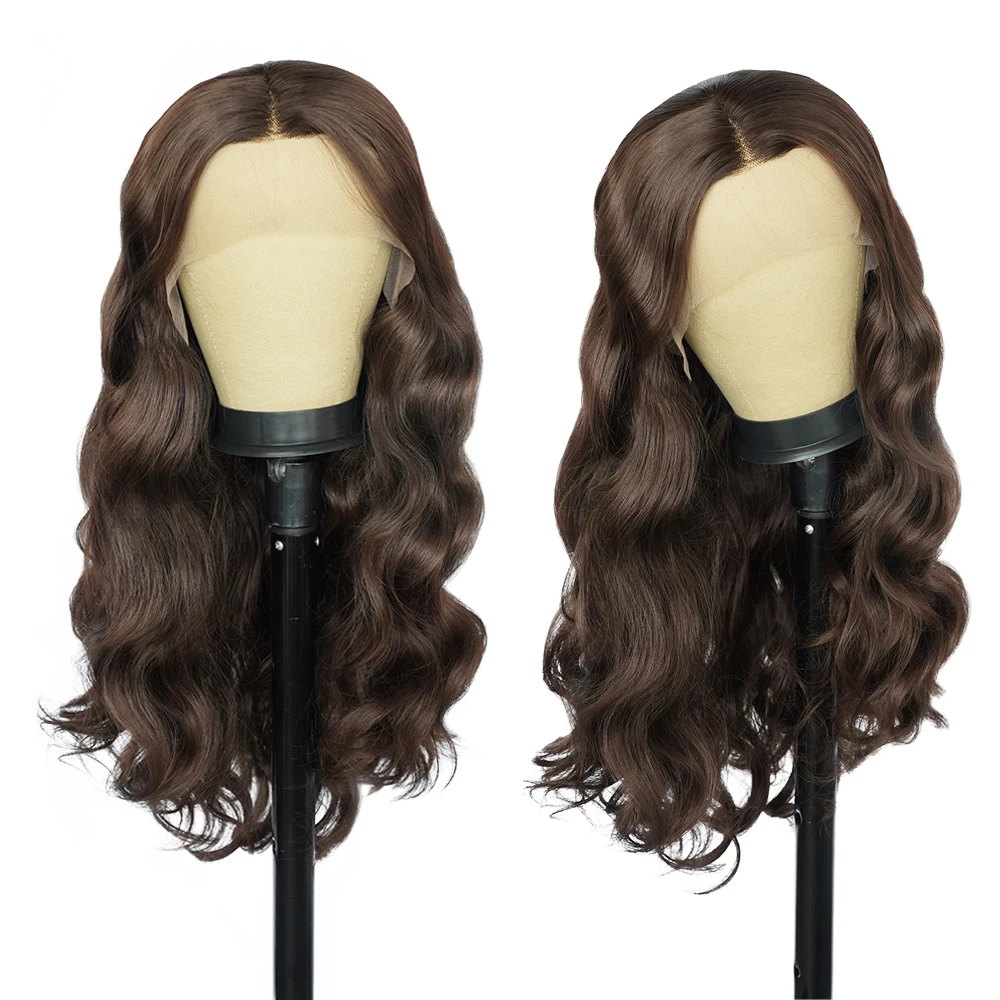 Dark Brown Body Wave Lace Wig Chocolate Synthetic Water Wave Lace Wigs Glueless Heat Resistant Fiber Wigs For Women Wig Cosplay
Dark Brown Body Wave Lace Wig Chocolate Synthetic Water Wave Lace Wigs Glueless Heat Resistant Fiber Wigs For Women Wig Cosplay