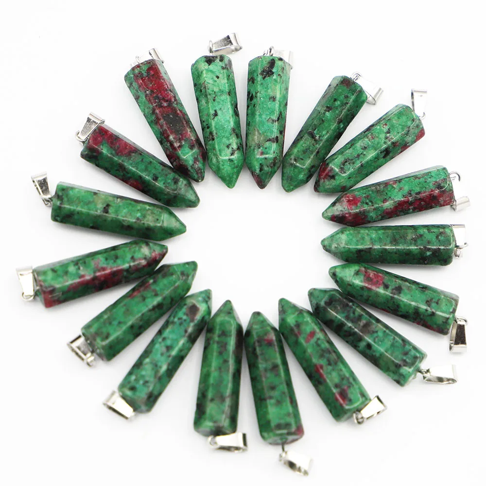 Selling Natural Stones Epidote Hexagonal Pillar Pendants Necklace Mineral Healing Reiki Charms Jewelry Accessory Wholesale 24Pcs
Selling Natural Stones Epidote Hexagonal Pillar Pendants Necklace Mineral Healing Reiki Charms Jewelry Accessory Wholesale 24Pcs