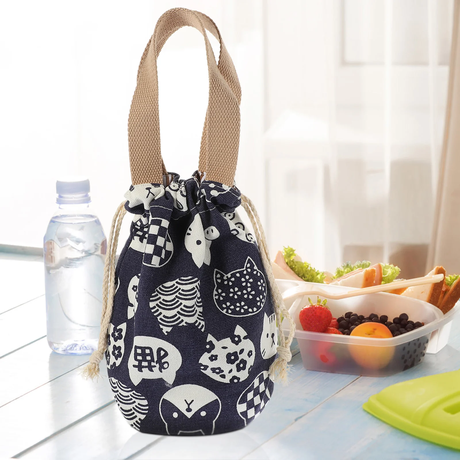 Lunch Bento Box Totethermal Japanese Insulated Drawstringcooler Storage Container Black Portable Kids Insulationhandbag Picnic
Lunch Bento Box Totethermal Japanese Insulated Drawstringcooler Storage Container Black Portable Kids Insulationhandbag Picnic