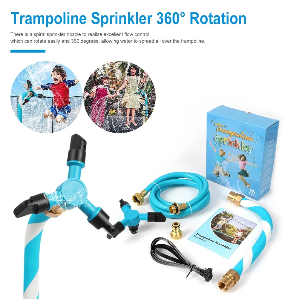 Trampoline Sprinkler 360 Degress Rotation Trampoline Sprinkler Multifunction Sprinkler Water Spray Irrigation Kid Waterpark
Trampoline Sprinkler 360 Degress Rotation Trampoline Sprinkler Multifunction Sprinkler Water Spray Irrigation Kid Waterpark