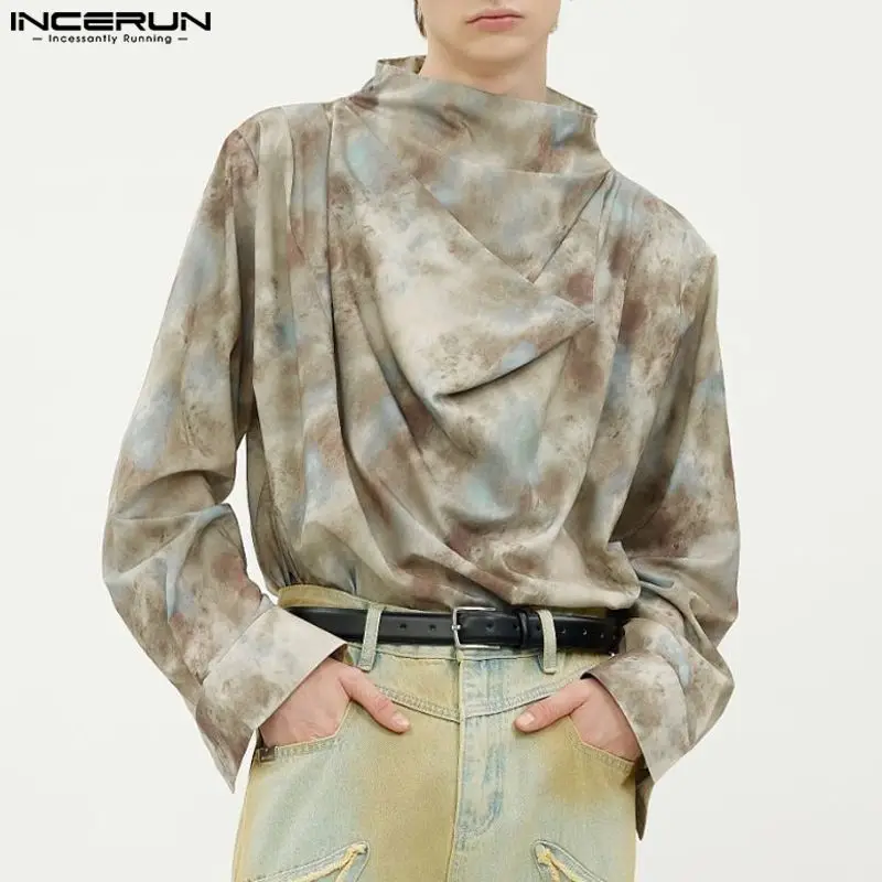 Рубашка мужская плиссированная с воротником-стойкой и длинным рукавом, на молнии
Рубашка мужская плиссированная с воротником-стойкой и длинным рукавом, на молнии