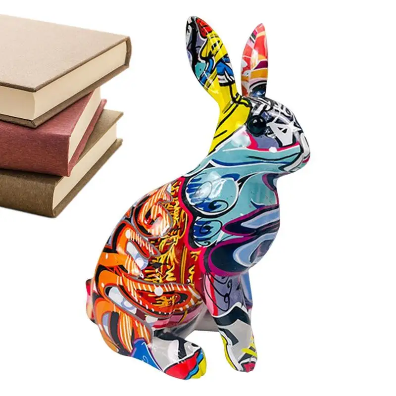 NEW Colorful Graffiti Sculpture Creative Graffiti Rabbit Statue Tricolor Resin Rabbit Figurine Home Decor Desktop Crafts Decor
NEW Colorful Graffiti Sculpture Creative Graffiti Rabbit Statue Tricolor Resin Rabbit Figurine Home Decor Desktop Crafts Decor