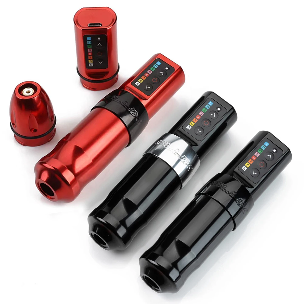 New Flux Wireless Tattoo Machine Gun Kit Coreless Motor With Two Rechargeable Battery Tattoo Rotary Pen for Tattoo Supply
New Flux Wireless Tattoo Machine Gun Kit Coreless Motor With Two Rechargeable Battery Tattoo Rotary Pen for Tattoo Supply