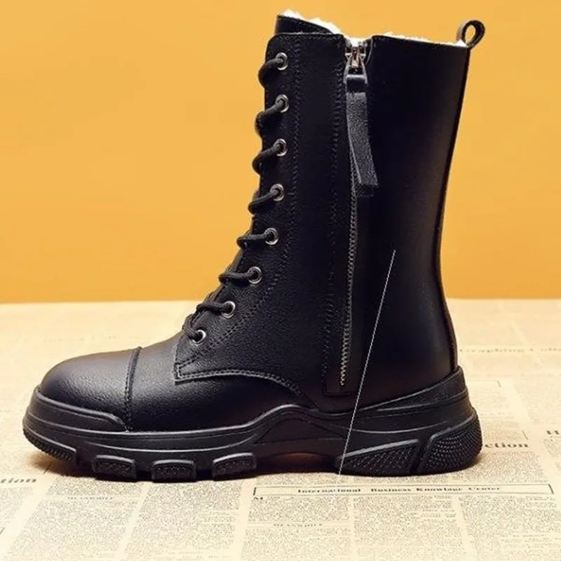 Winter low-tube warm Martin boots mid-heel 4cm black and white pu short plush women's boots side zipper fashion snow boots
Winter low-tube warm Martin boots mid-heel 4cm black and white pu short plush women's boots side zipper fashion snow boots
