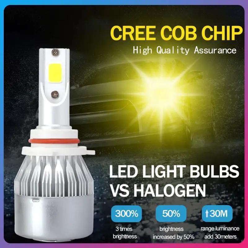 

2PCS LED Headlight Bulb H7 LED Car Light H4 LED 880 H11 HB3 9005 HB4 9006 H13 6000K 72W 12V 8000LM Car Headlight Energy Saving