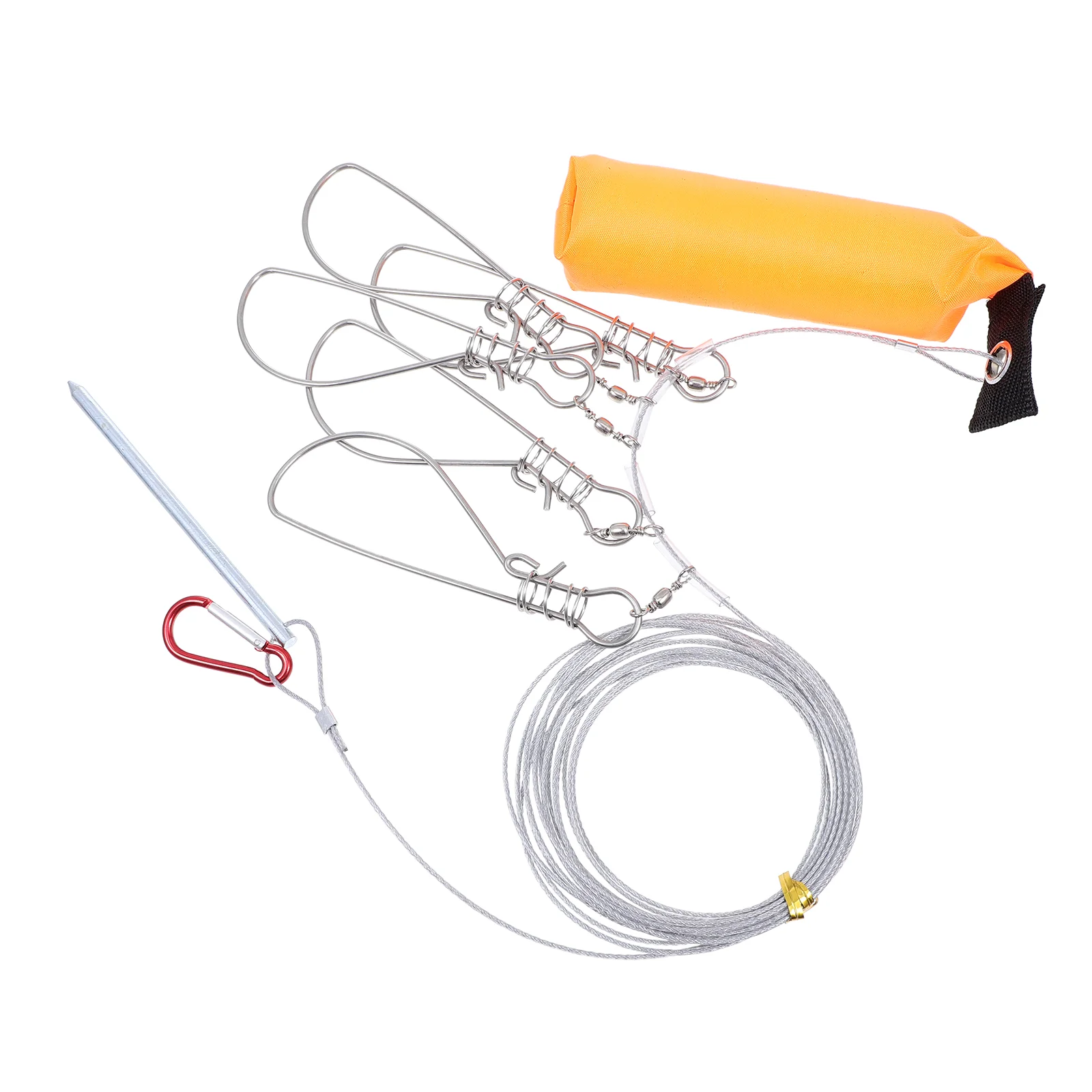 Fish Stringer Lock Snaps Fishing Metal Kayak Rope Stainless Cable Live Holdersnap Swivel Wirebuckle Locks 5 Steel String Catfish
Fish Stringer Lock Snaps Fishing Metal Kayak Rope Stainless Cable Live Holdersnap Swivel Wirebuckle Locks 5 Steel String Catfish