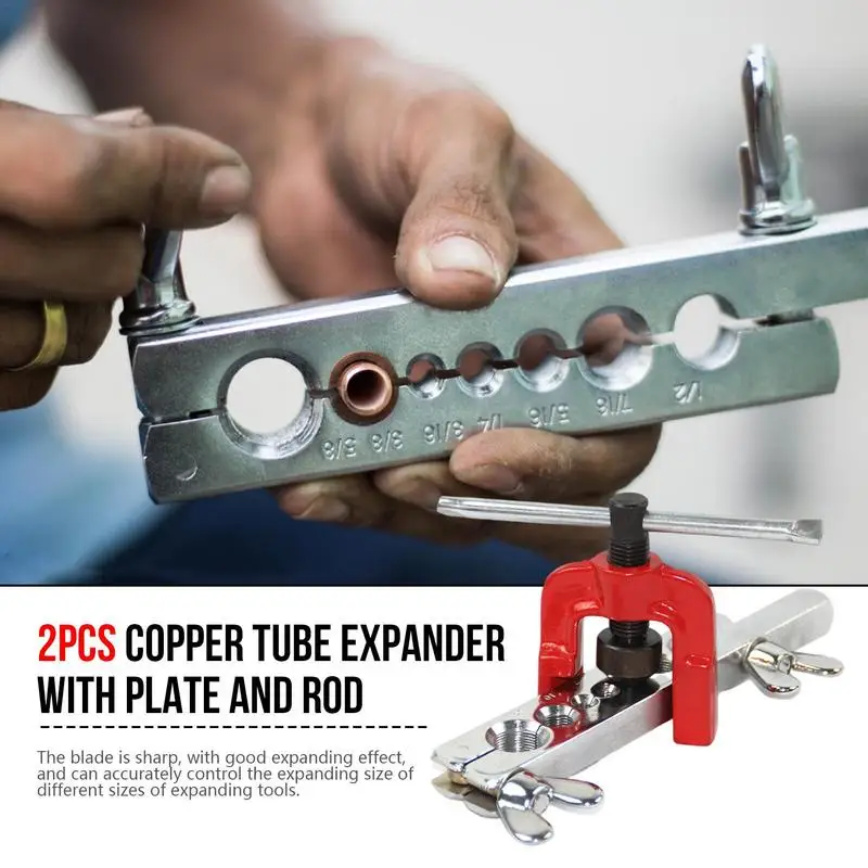 Pipes Manual Flaring Tool Indestructible Reamer Device Precise Flaring Tool Kit Long Lasting Anti Rust Copper Pipe Expander Tool
Pipes Manual Flaring Tool Indestructible Reamer Device Precise Flaring Tool Kit Long Lasting Anti Rust Copper Pipe Expander Tool