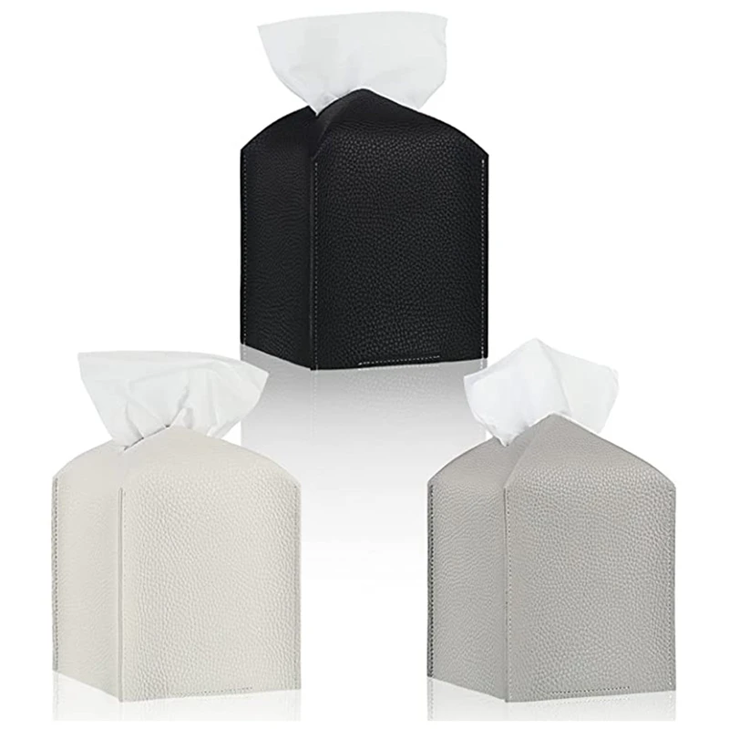 3Pcs Tissue Box PU Leather Tissue Box Holder, Toilet Tissue Box Square Tissue Holder For Bathroom Vanity Countertop
3Pcs Tissue Box PU Leather Tissue Box Holder, Toilet Tissue Box Square Tissue Holder For Bathroom Vanity Countertop